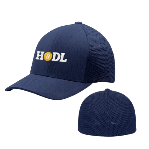 Navy HODL Bitcoin Flexfit