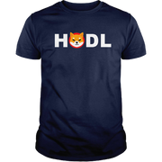 Navy HODL Shiba Inu Tee