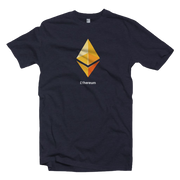 Navy Yellow Ethereum Logo EThTee