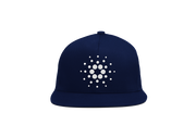 Navy White Cardano ADA Logo SnapBack Hat