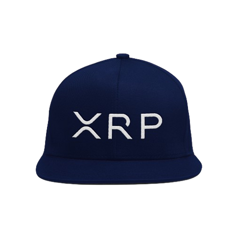 Navy White XRP Snapback Hat