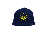 Navy Yellow Cardano ADA Logo SnapBack Hat