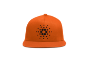 Orange Black Cardano ADA Logo SnapBack Hat