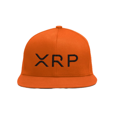 Orange Black XRP Snapback Hat