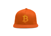 Orange Orange Bitcoin Logo Snapback Hat