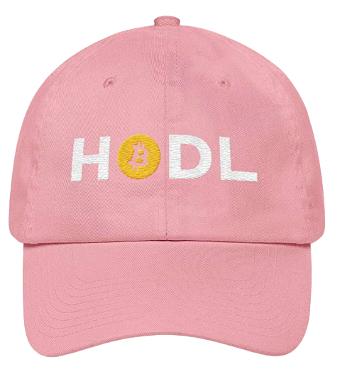 Pink HODL Bitcoin Dad Hat