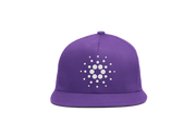 Purple White Cardano ADA Logo SnapBack Hat