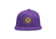 Purple Yellow Cardano ADA Logo Snap Back Hat