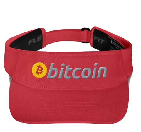 Red Bitcoin Visor