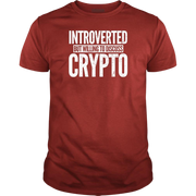 Red Introverted But Willing to Discuss Crypto Tee