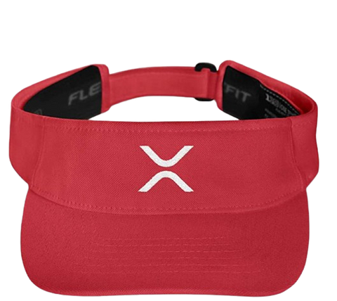 Red XRP Logo Visor