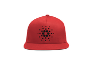 Red Black Cardano ADA Logo SnapBack Hat