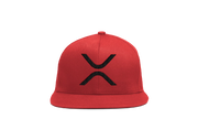 Red Black XRP Logo Snapback Hat 