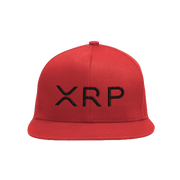 Red Black XRP Snapback Hat