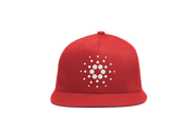 Red White Cardano ADA Logo SnapBack Hat