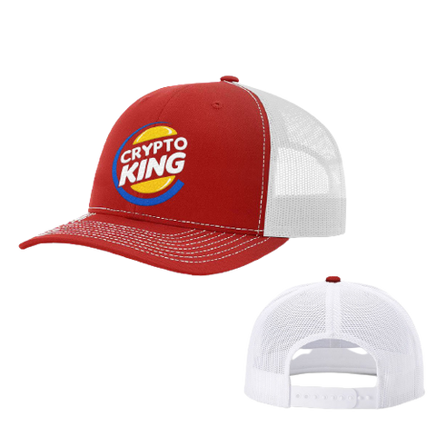 Red White Crypto King Tucker Hat