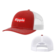 Red White Ripple Supreme Style Trucker Hat