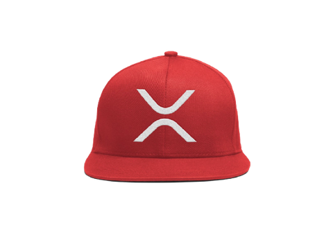 Red White XRP Logo Snapback Hat