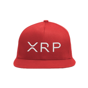 Red White XRP Snapback Hat