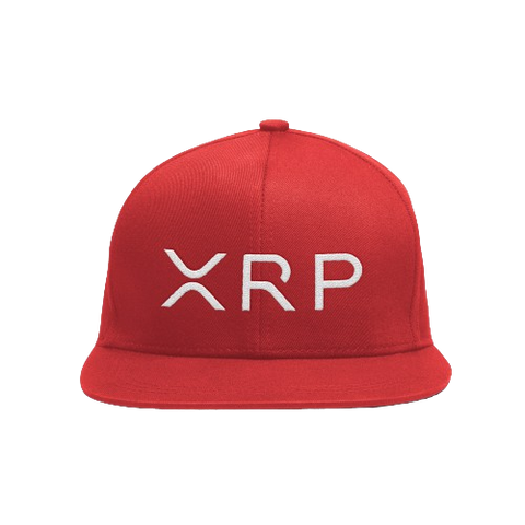 Red White XRP Snapback Hat