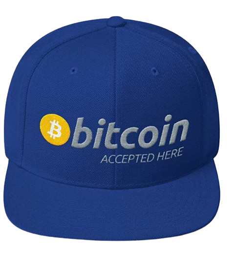 Royal Bitcoin Accepted Here Snapback Hat