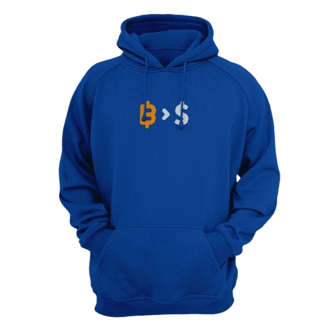 Royal Bitcoin Over Fiat Money Hoodie