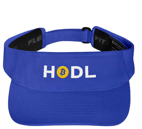 Royal Blue HODL BTC Visor