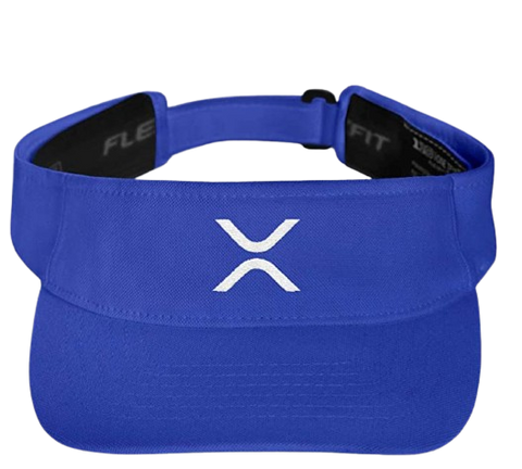 Royal Blue XRP Logo Visor