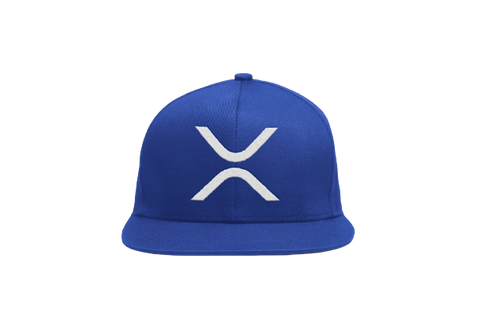 Royal White XRP Logo Snapback Hat