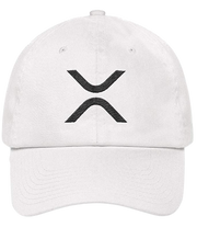 White XRP Logo Dad Hat