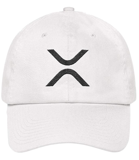 White XRP Logo Dad Hat