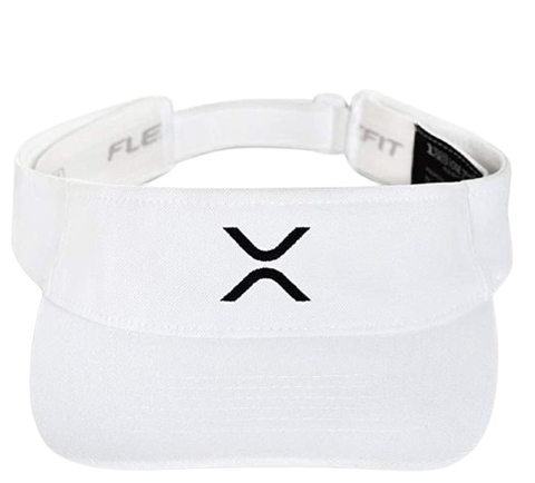 White XRP Logo Visor