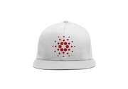 White Red Cardano ADA Logo SnapBack Hat