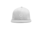 White White Cardano ADA Logo SnapBack Hat