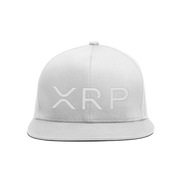 White White XRP Snapback Hat
