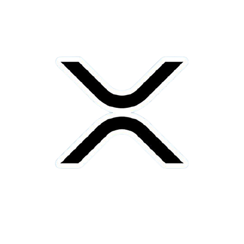 XRP Logo Sticker With Outline